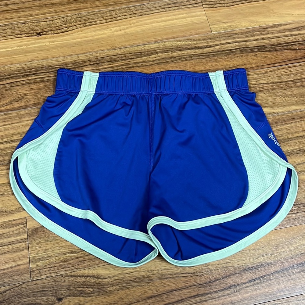 Reebok Women’s Athletic Shorts, Size Small, Blue and light green